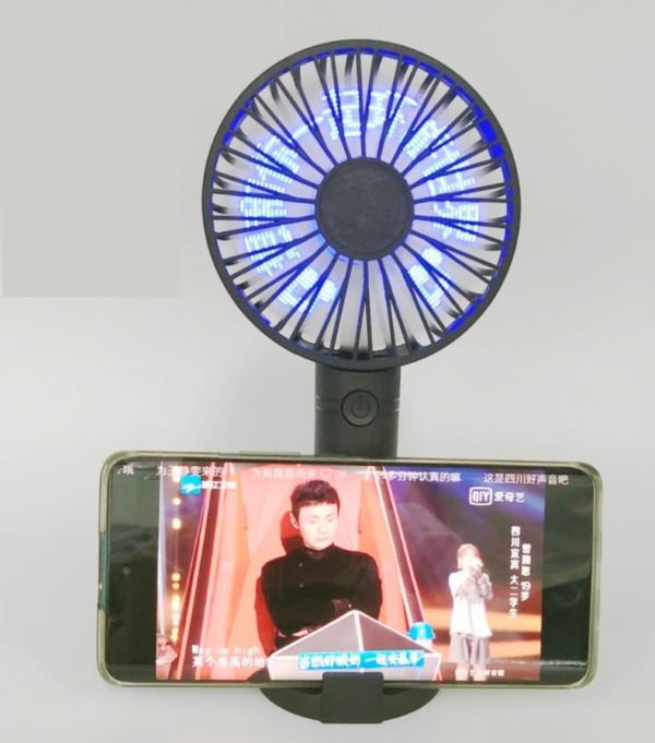 闪烁字母手持风扇