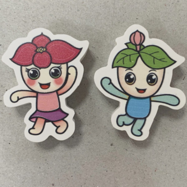 带有印记的2D自定义形状橡皮擦
