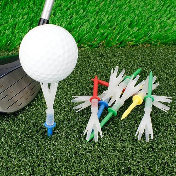 PVC Multi-Color Six-Prong Golf Tees - Image 3